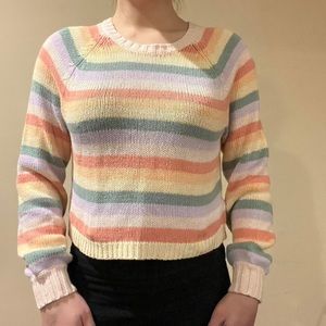 Rainbow Striped Sweater